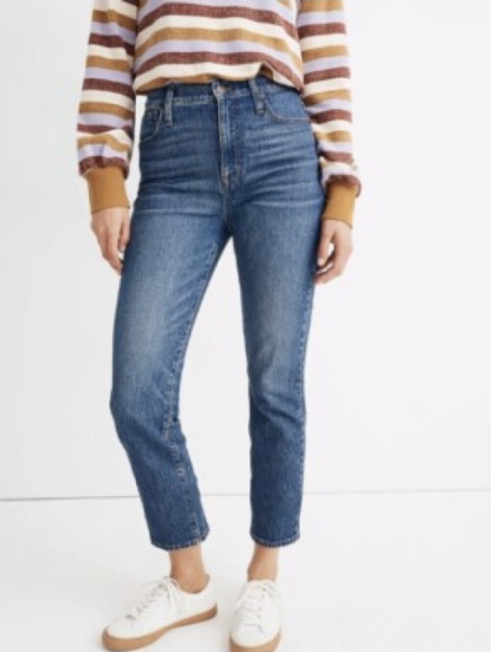 Madewell Women's Classic Straight Leg Jeans Medium Blue Wash Sz 29 P